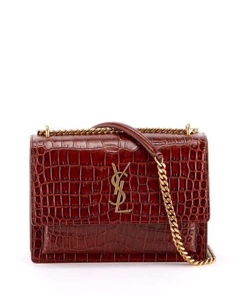 ysl bag sunset|ysl sunset bag medium croc.